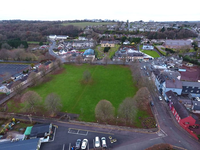 aerial view of The Square Blarney