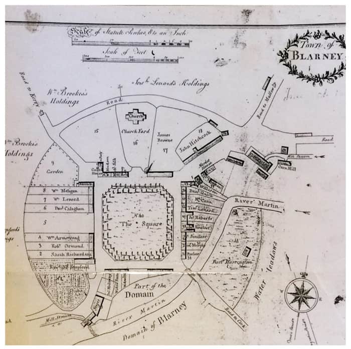 Blarney Village Plan late 1700s