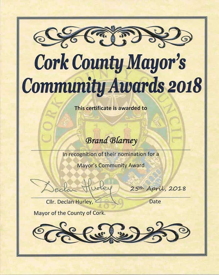Cork County Mayor's Community Awards 2018
